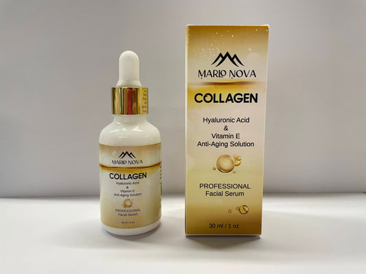 Professional Facial Serum with Collagen, Hyaluronic Acid & Vitamin E Anti-Aging Solution